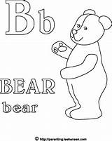 Coloring Bear sketch template