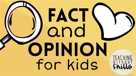 fact  opinion  kids youtube