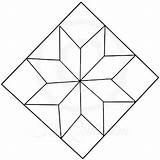 Diamond Quilt Printable Block Patterns Pattern Star Print Template Beginner sketch template