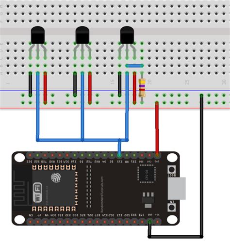 esp  multiple dsb temperature sensors random nerd tutorials esp projects