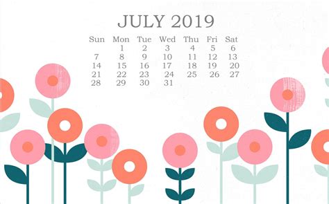 july  hd calendar wallpaper  printable calendar templates