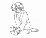 Inuyasha Sango Smile Coloring Pages Another sketch template