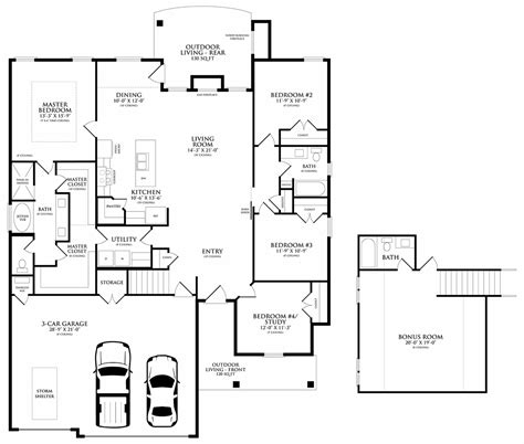 concept   floor house plans  bonus room