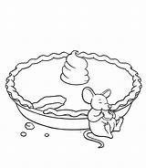 Coloring Pie Pages Printable Food Mouse Eat Fast Popular Getdrawings Library Clipart Getcolorings Coloringhome sketch template