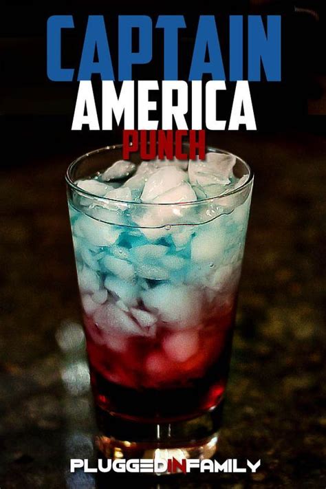 captain america punch recipe for your little superheroes who love