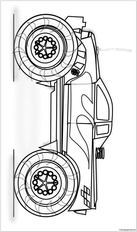 easy monster truck coloring page   monster truck coloring page