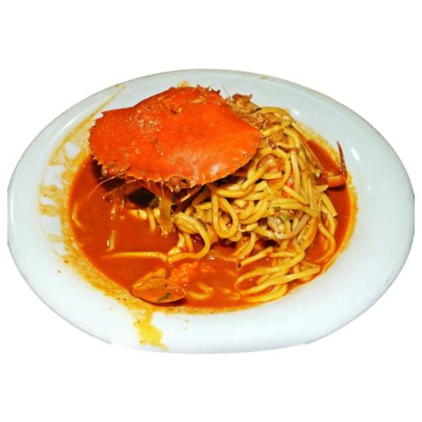 Mie Kepiting Aceh Spicy Seafood Noodle With Crab At Street Food Market