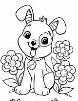 Coloring Dog Pages Girls Freecoloringpages Via sketch template