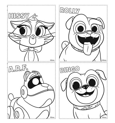 puppy dog pals coloring pages  coloring pages  kids