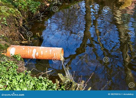 industrial pipe dumping waste water royalty  stock image image