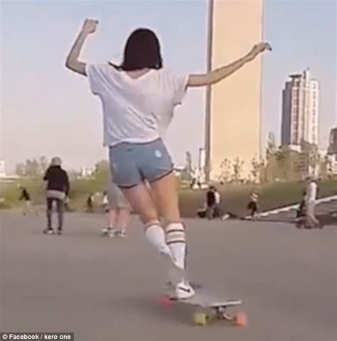 Korean Skater Hyojoo Ko Dances On Her Longboard While Shimmying Across