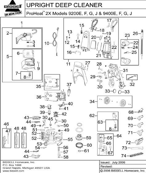 bissell proheat  parts diagram wiring diagram