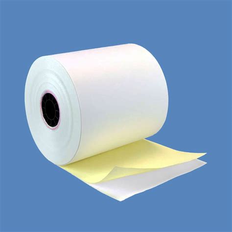 ply carbonless paper  whitecanary  rollscase