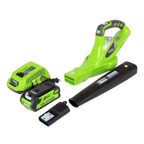 greenworks  mph  volt max lithium ion handheld cordless electric leaf blower battery