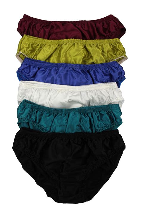 paradise silk pure silk men bikini briefs 6 pairs pack us size s m l xl