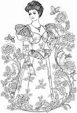 Dover Publications Fashions Relajarse Doverpublications Tudodesenhos Ramona Craftgossip Printablecolouringpages sketch template