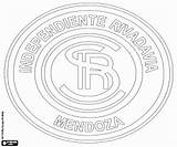 Independiente Rivadavia Badge sketch template