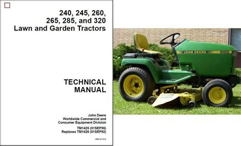 john deere       lawn garden tractor service repair manual cd  sale