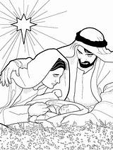 Coloring Nativity Pages Lds Jesus sketch template