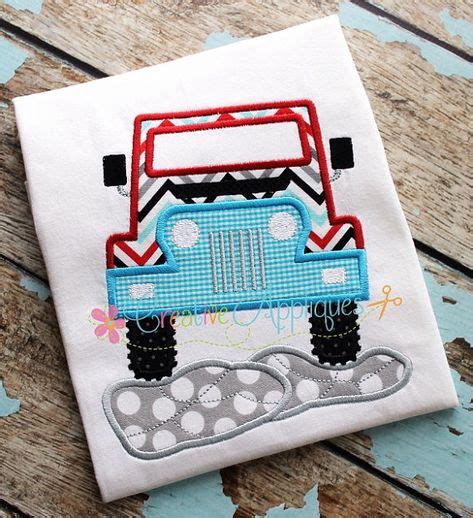 truck   wheeling machine embroidery applique design  sizes
