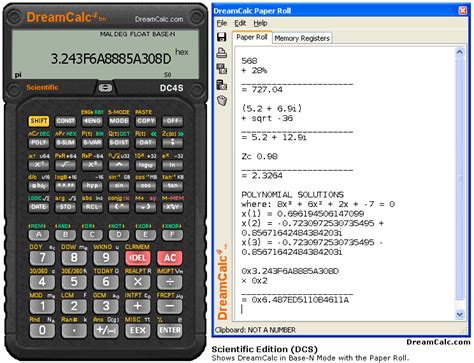 dreamcalc scientific calculator  full dreamcalc