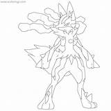 Lucario Evolved Xcolorings 1030px 79k sketch template