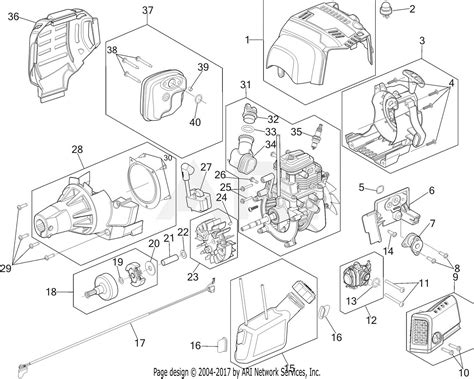 Troy Bilt Tb635ec 41adz63c766 Parts Diagram For Engine Assembly