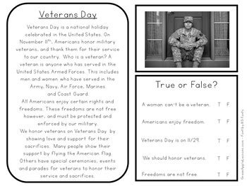 veterans day worksheet activity  green apple lessons tpt