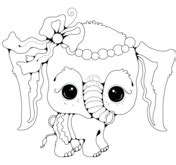 cute baby elephant coloring page  printable coloring pages