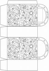 Flowers Colouring Bag Party Colour Bags Printables Birthday Rooftoppost sketch template
