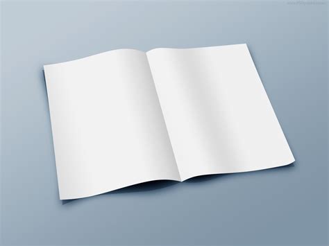 blank folded paper template psd psdgraphics