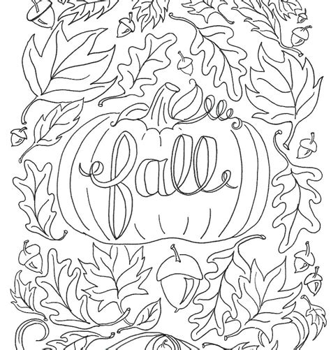 autumn coloring pages  kids  getcoloringscom  printable