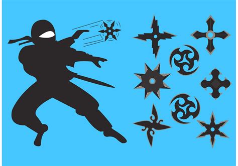 ninja throwing star vectors   vector art stock graphics