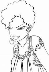 Coloring Pages Afro Hair Template sketch template
