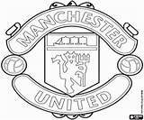 Manchester United Coloring Badge Fc Printable sketch template