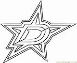 Dallas Stars Coloring Logo Nhl Pages Color Coloringpages101 Sports sketch template