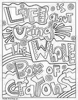 Doodles Crayons Affirmation Classroomdoodles sketch template