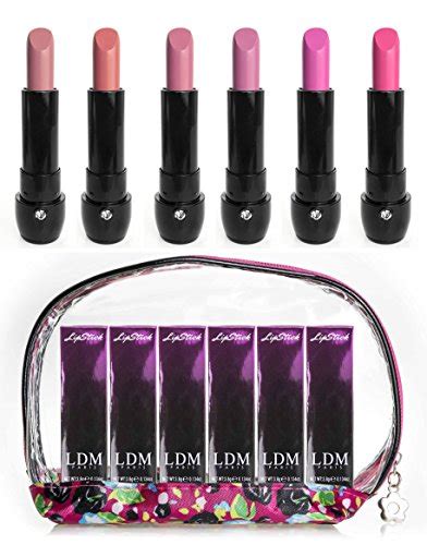 buy ldm paris lipstick set 6 fashionably assorted shiny and matte