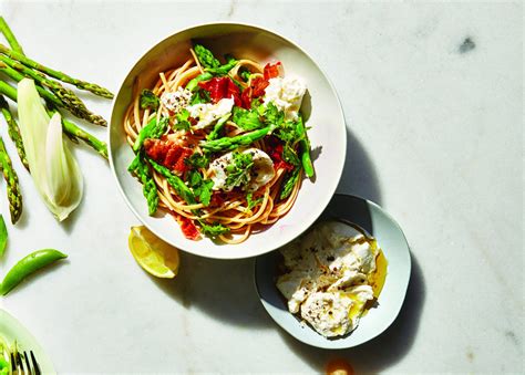 Linguine With Asparagus Prosciutto Mozzarella Recipe Health