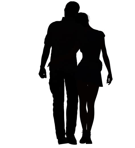 silhouette couple love couple png
