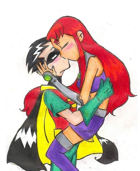 Love This Teen Titans Robin And Starfire Teen Titans Go Pinterest