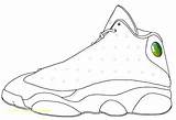 Jordan Air Coloring 13 Pages Shoes Shoe Basketball Sneakers Nike Jordans Michael Drawing Retro Printable Template Doernbecher Sheets Tennis Sneaker sketch template