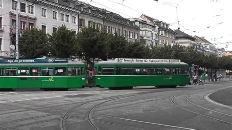 tram strassenbahn linie  basel youtube