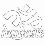Coloring Pages End Year Namaste Color Yoga Om Getcolorings sketch template