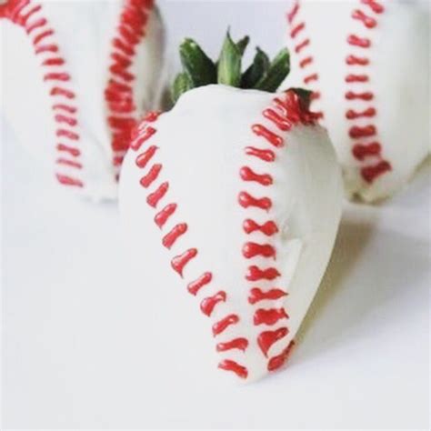 chocolate covered strawberries baseballs baseball food party baseball birthday party sports