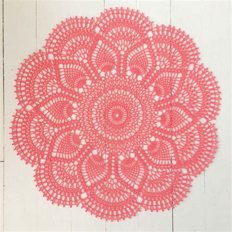 pink pineapple doily crochet pattern mycrochetpattern
