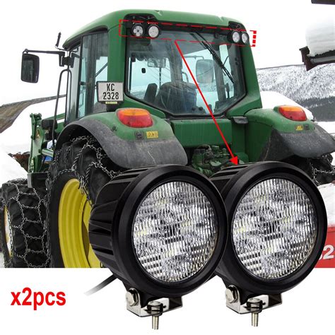 Round 40w Tractor Lights Led 5 Inch Led Work Light 12v 24v Rear
