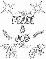 Coloring Pages Christmas Printable Adults Joy Inside Getdrawings Drawing Books Peace sketch template