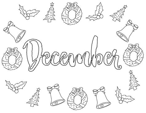 december coloring page tabussamferdia