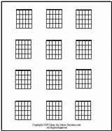 Chord Chords Tablature Blanks sketch template